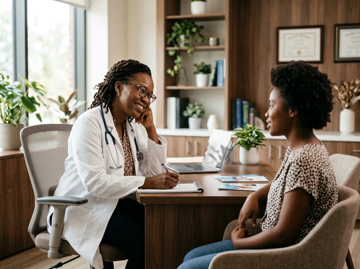 A compassionate consultation between a doctor and patient at Silver Cradle Clinic